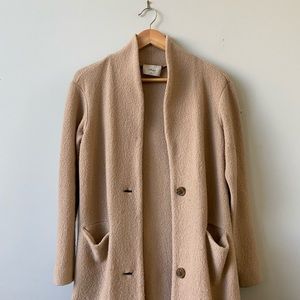 Wilfred Dujardin coat — camel colour